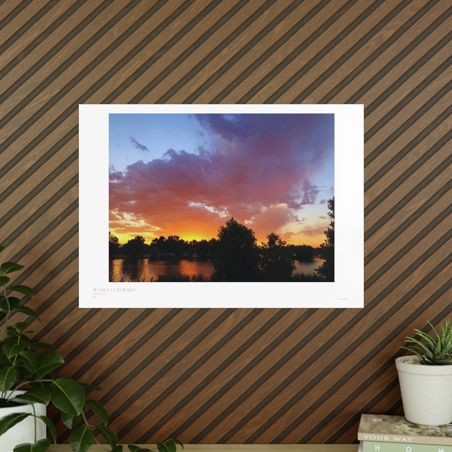 Sunset Colorado Matte Photograph Horizontal Posters EU