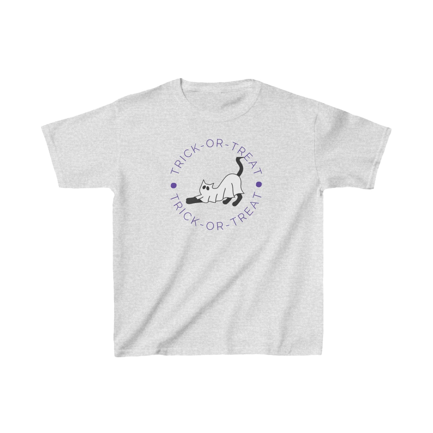 Halloween Ghost Kitty Kids Heavy Cotton™ Tee