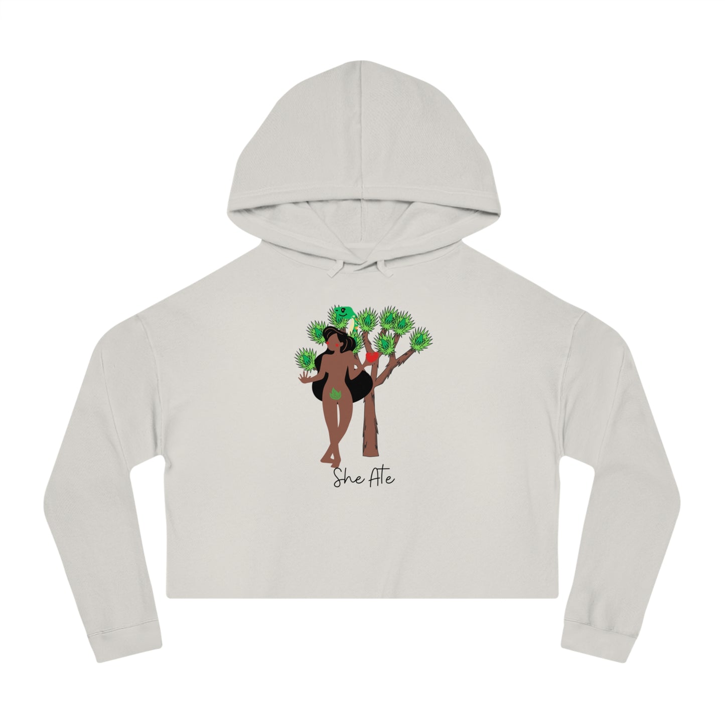 Eve She Ate Crop Hoodie