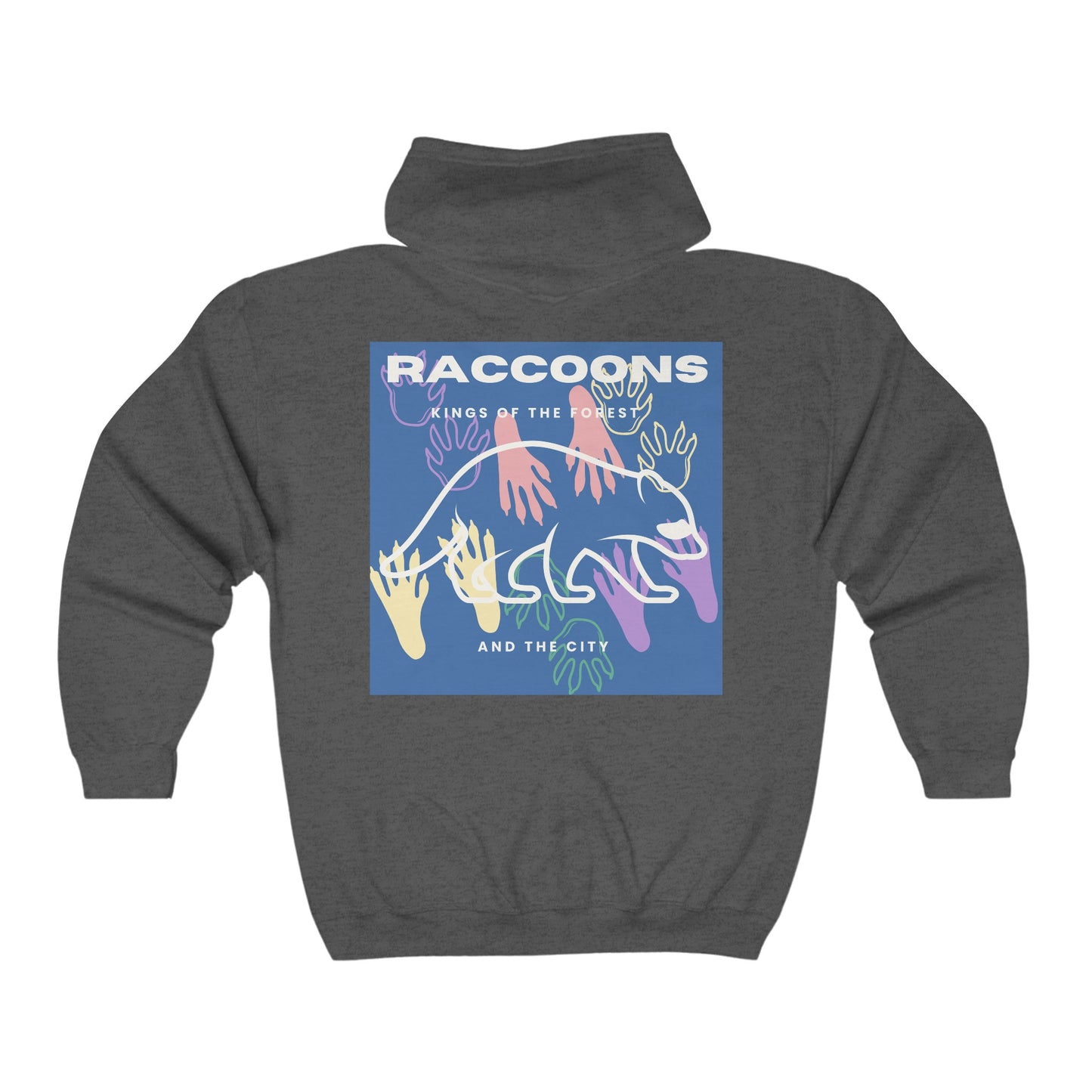 Kings of City Forest Raccoons Unisex Heavy Blend™ Full Zip Hooded Sweatshirt