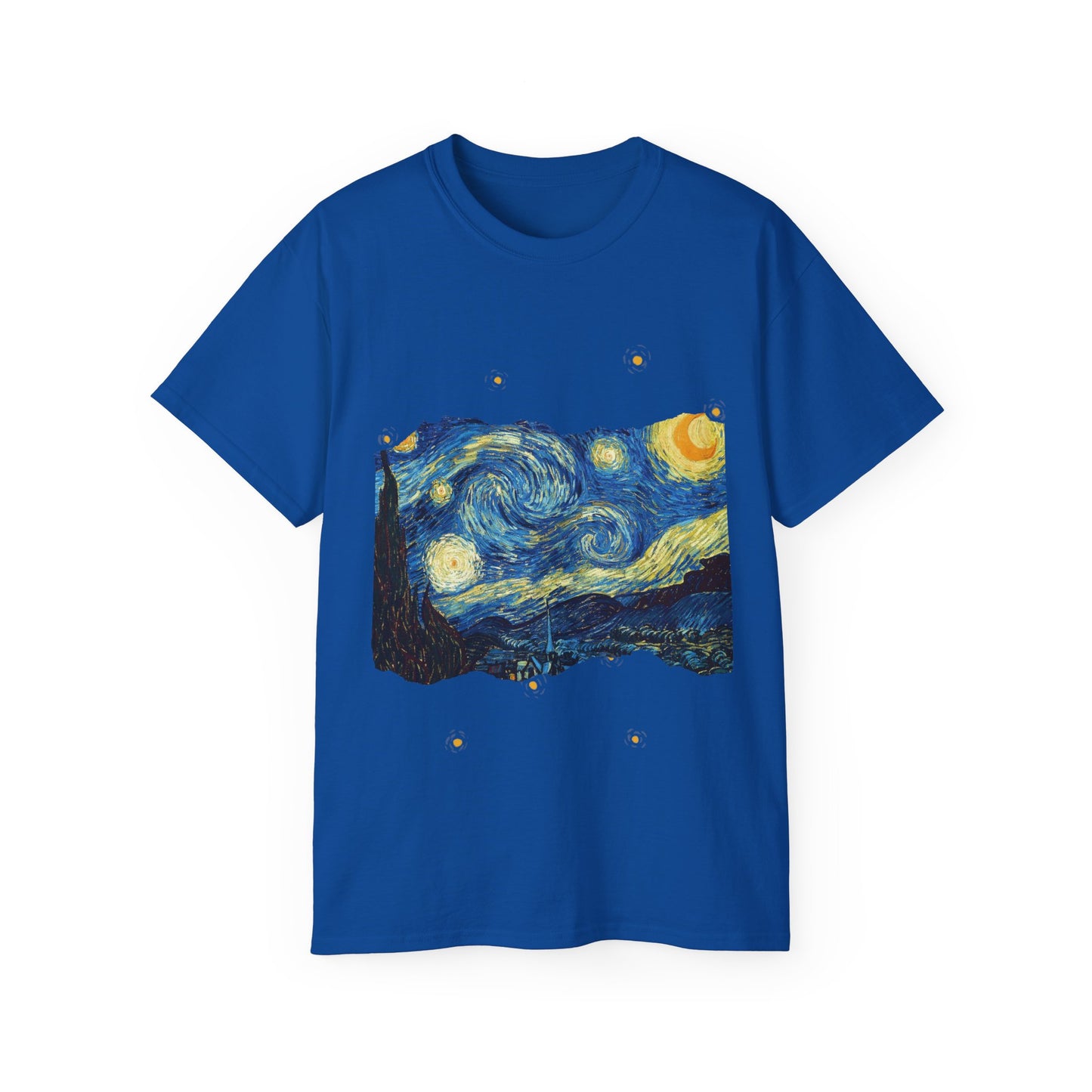 Camiseta de algodón ultradelgada de Vincent Van Gogh, La noche estrellada, 1889, UE