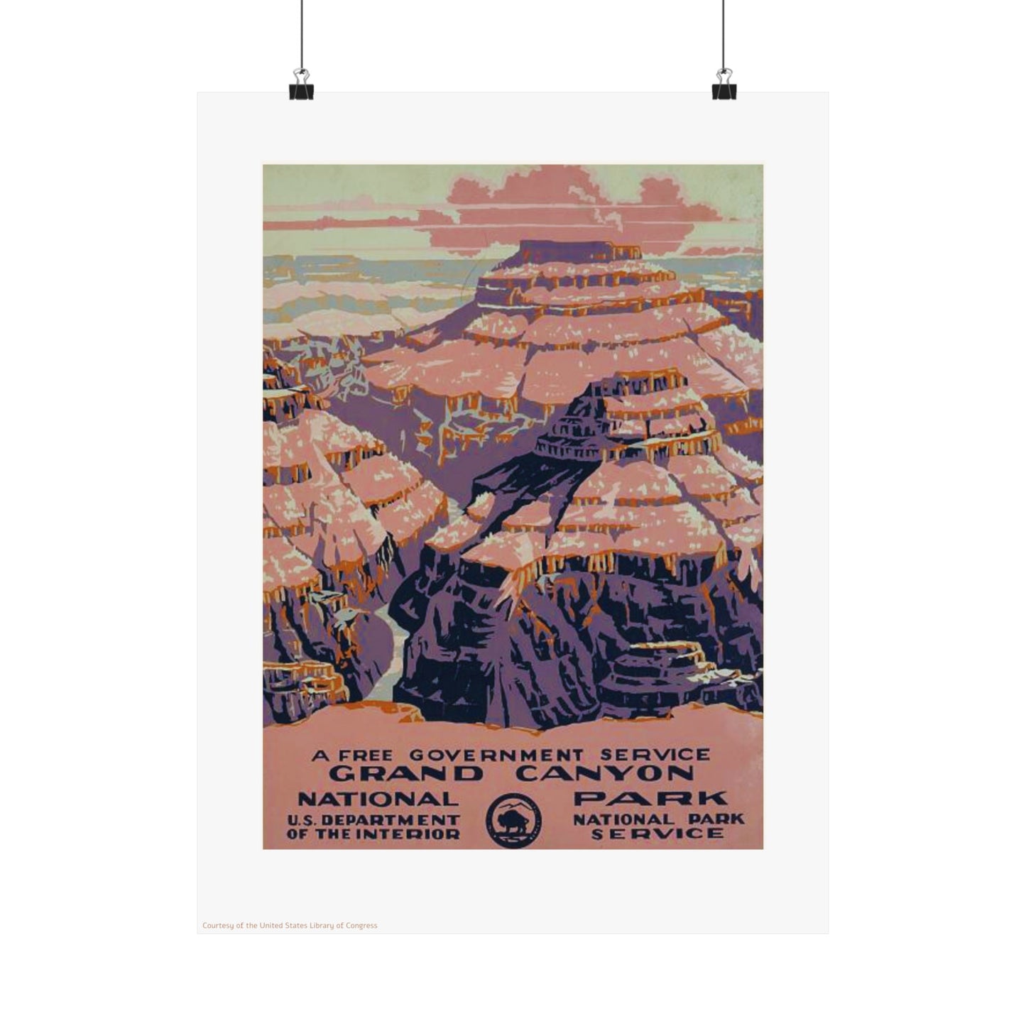 The Grand Canyon Illustration Vertical Poster