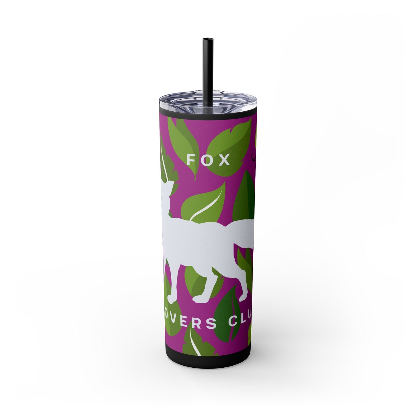 Fox Lovers Club Tumbler with Straw, 20oz