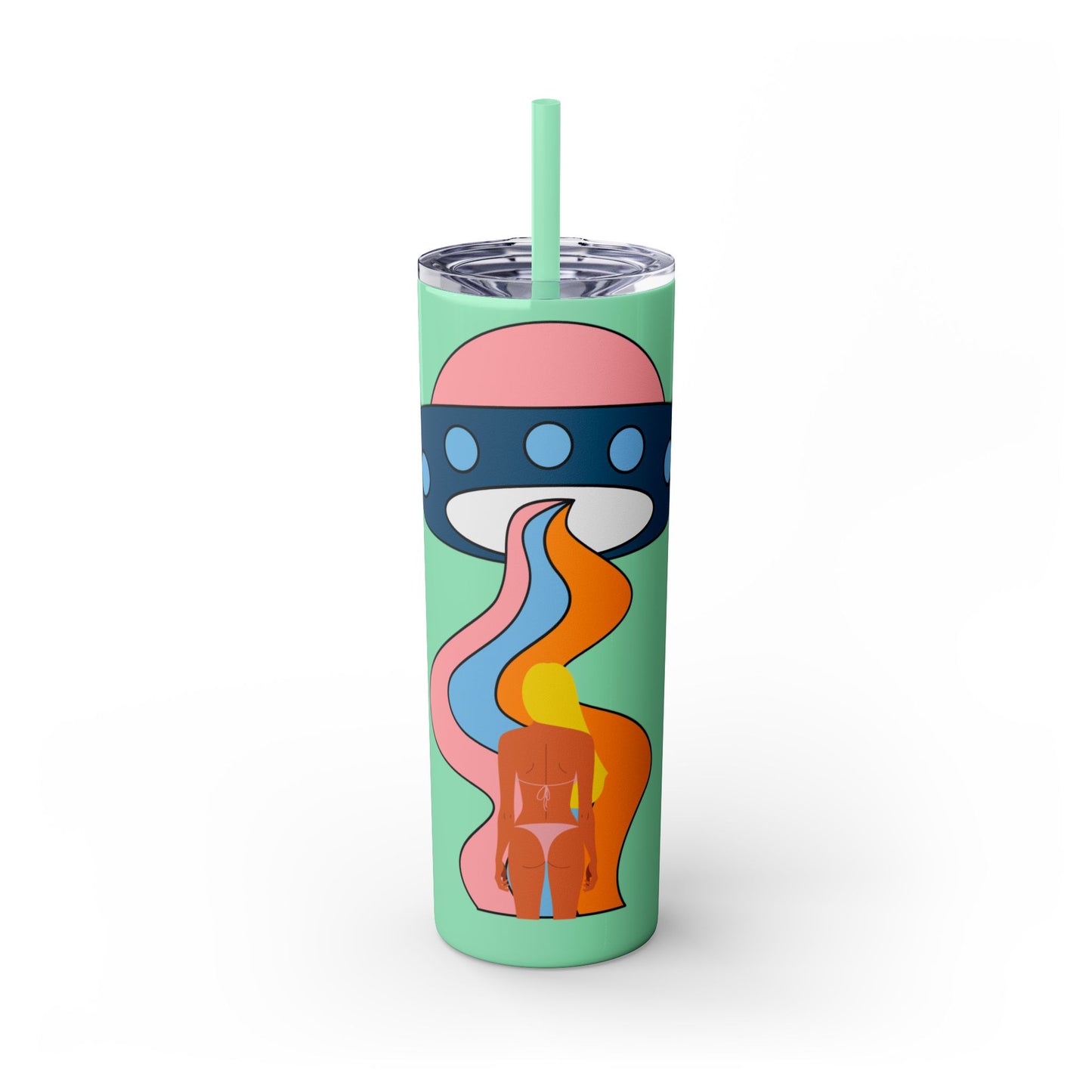 Bikini Abduction Tumbler with Straw, 20oz