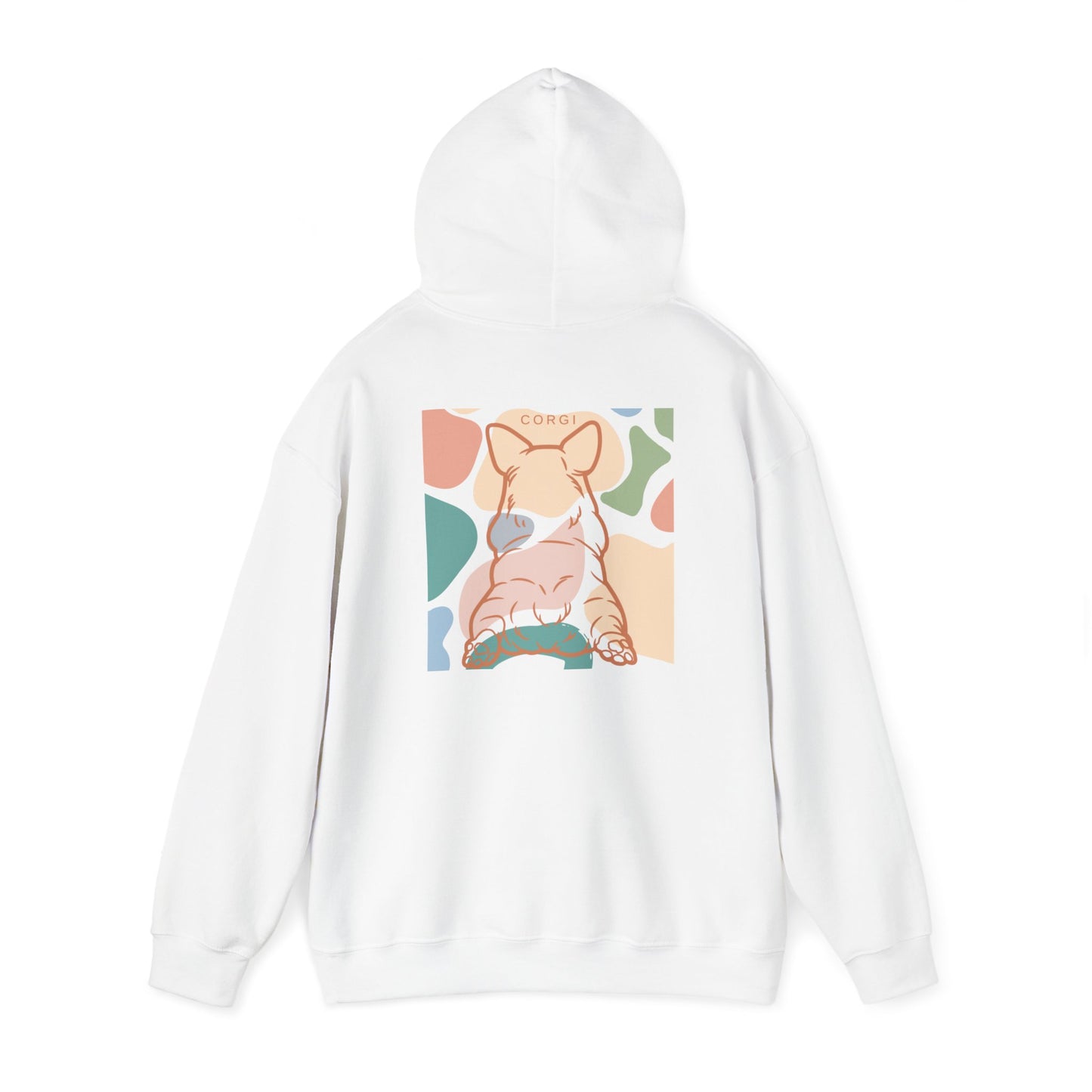 Sudadera unisex con capucha y mezcla pesada de dos caras de Corgi