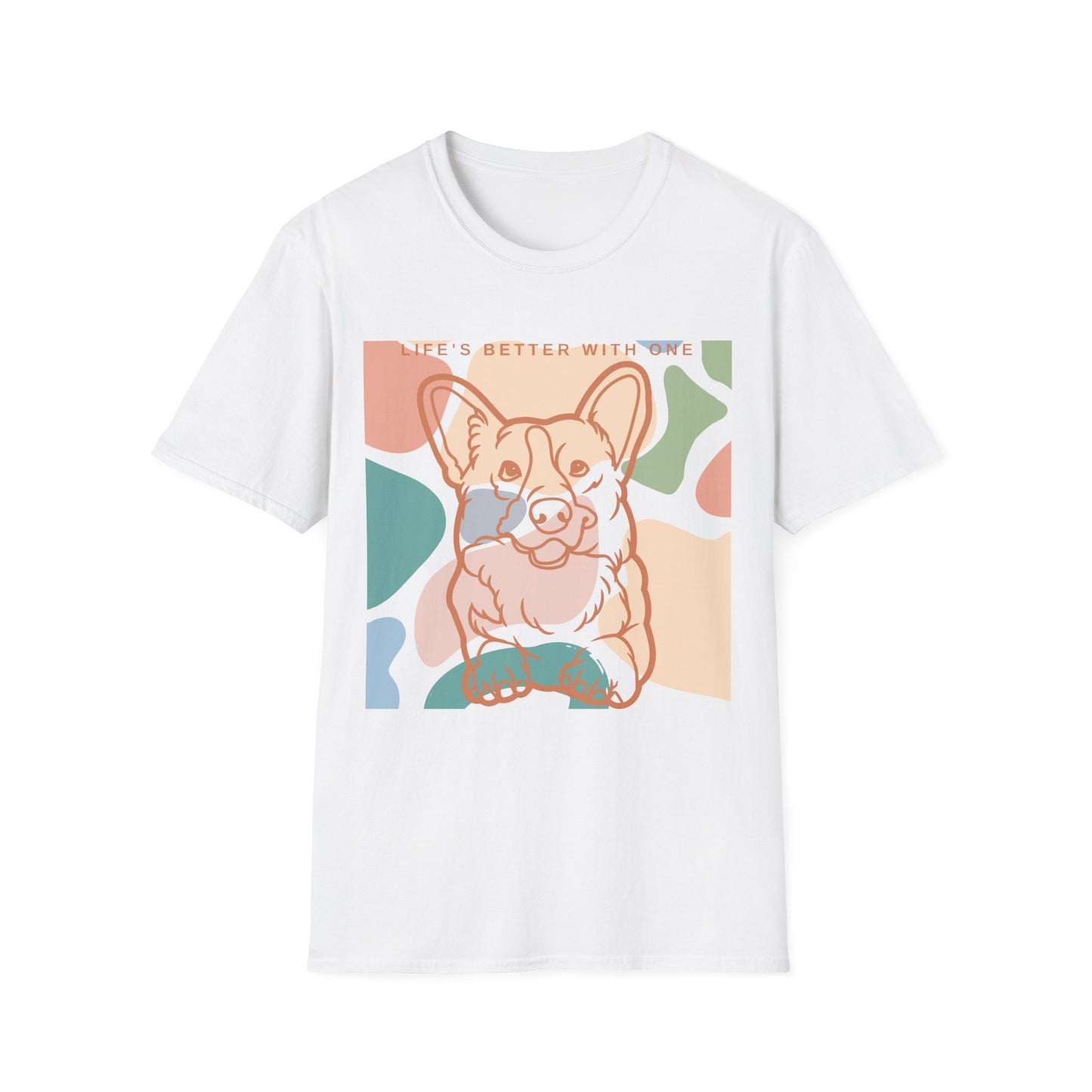 Cute Corgi Unisex Softstyle T-Shirt