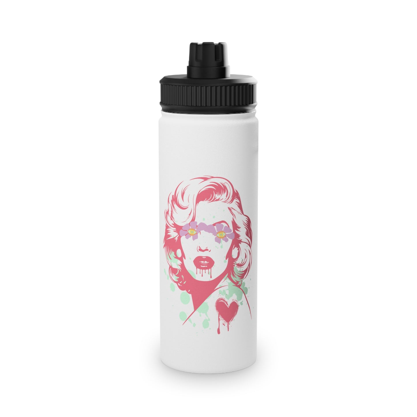 Norma Graffiti Stainless Steel Water Bottle, Standard Lid EU