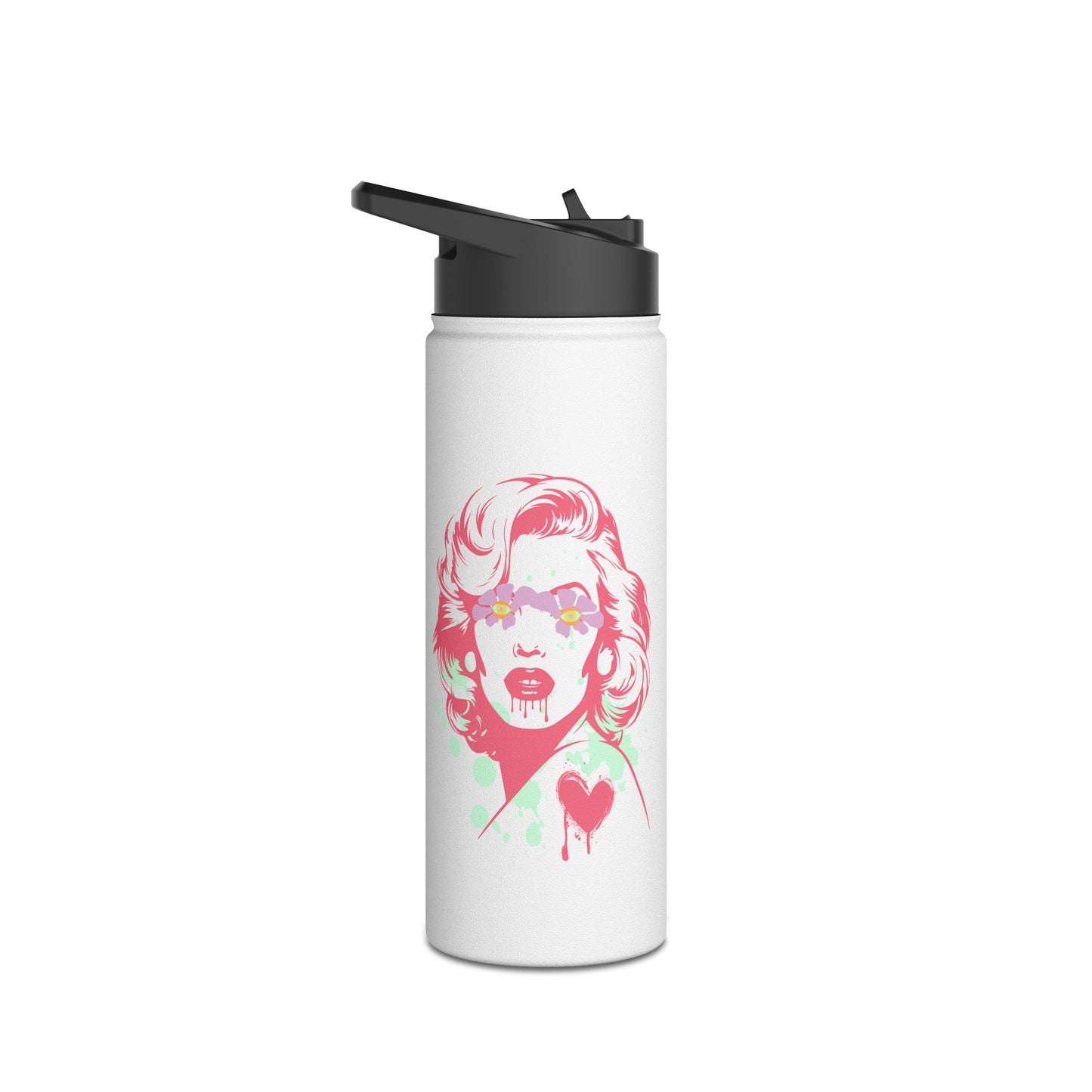 Norma Graffiti  Stainless Steel Water Bottle, Standard Lid