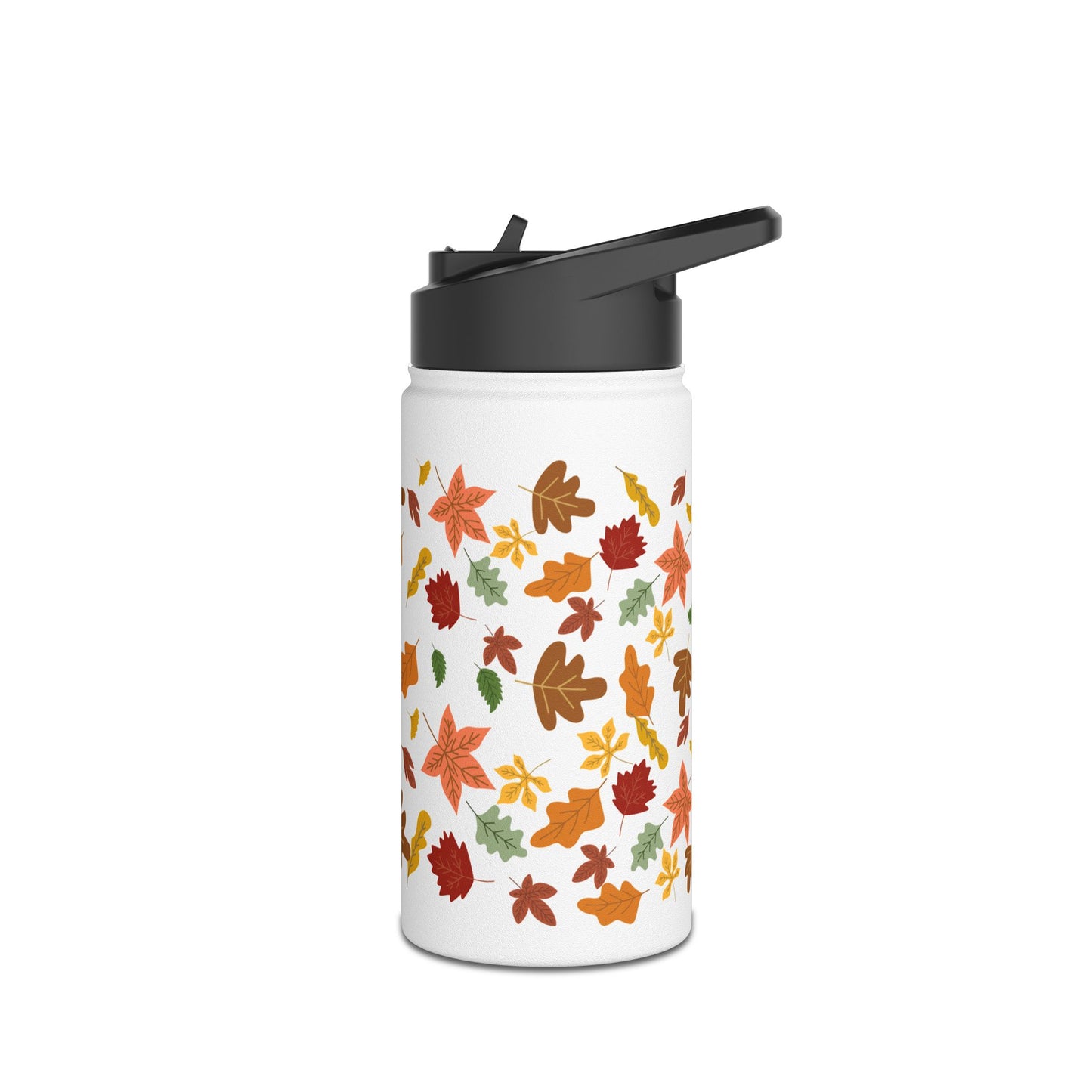 Autumn Leaves Stainless Steel Water Bottle, Standard Lid