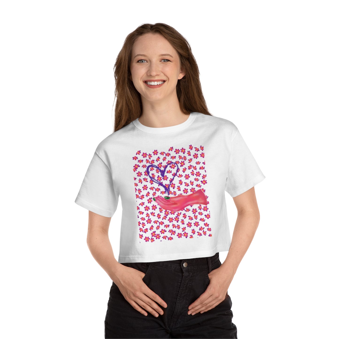 My Heart Champion Women's Heritage Cropped T-Shirt