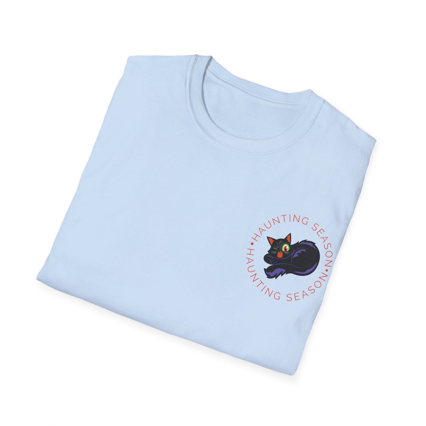 Haunting Cat Unisex Softstyle T-Shirt EU