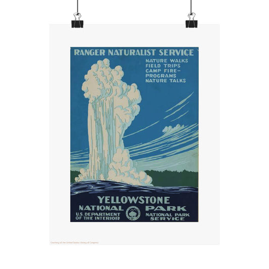 Yellow Stone National Park Vertical Poster