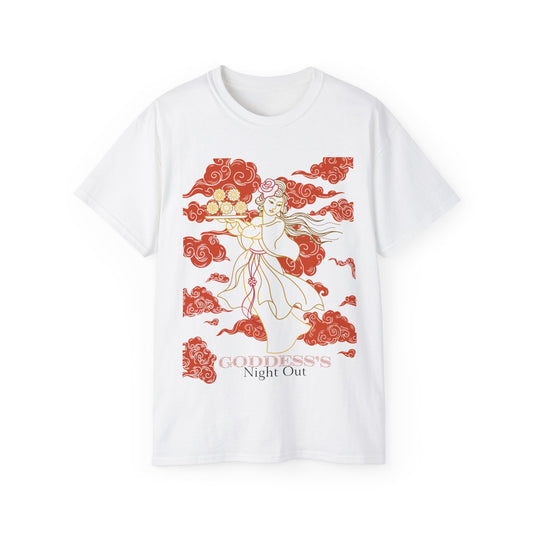 Goddess's Night Out Chang'e Autumn Goddess Bachelorette Girls Night Party Unisex Ultra Cotton Tee