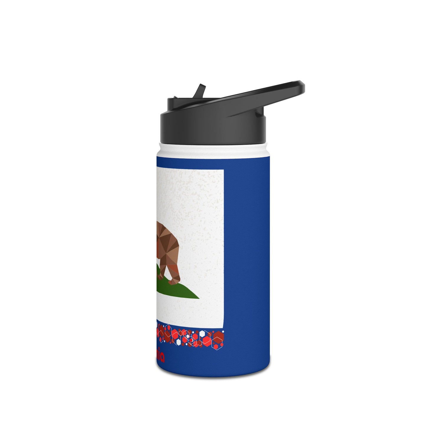 Modern California Stainless Steel Water Bottle, Standard Lid