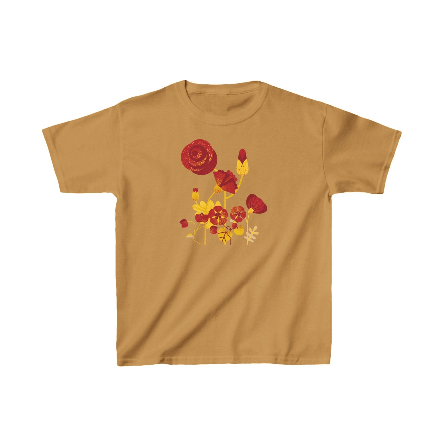 Retro Flowers Kids Heavy Cotton™ Tee