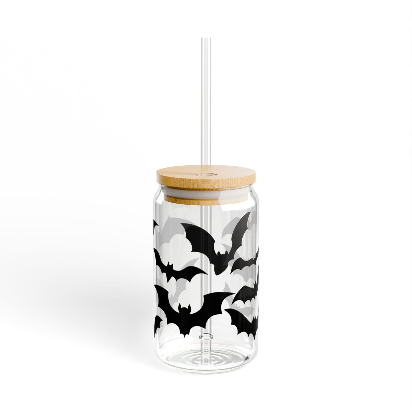 I Love Bats Sipper Glass, 16oz