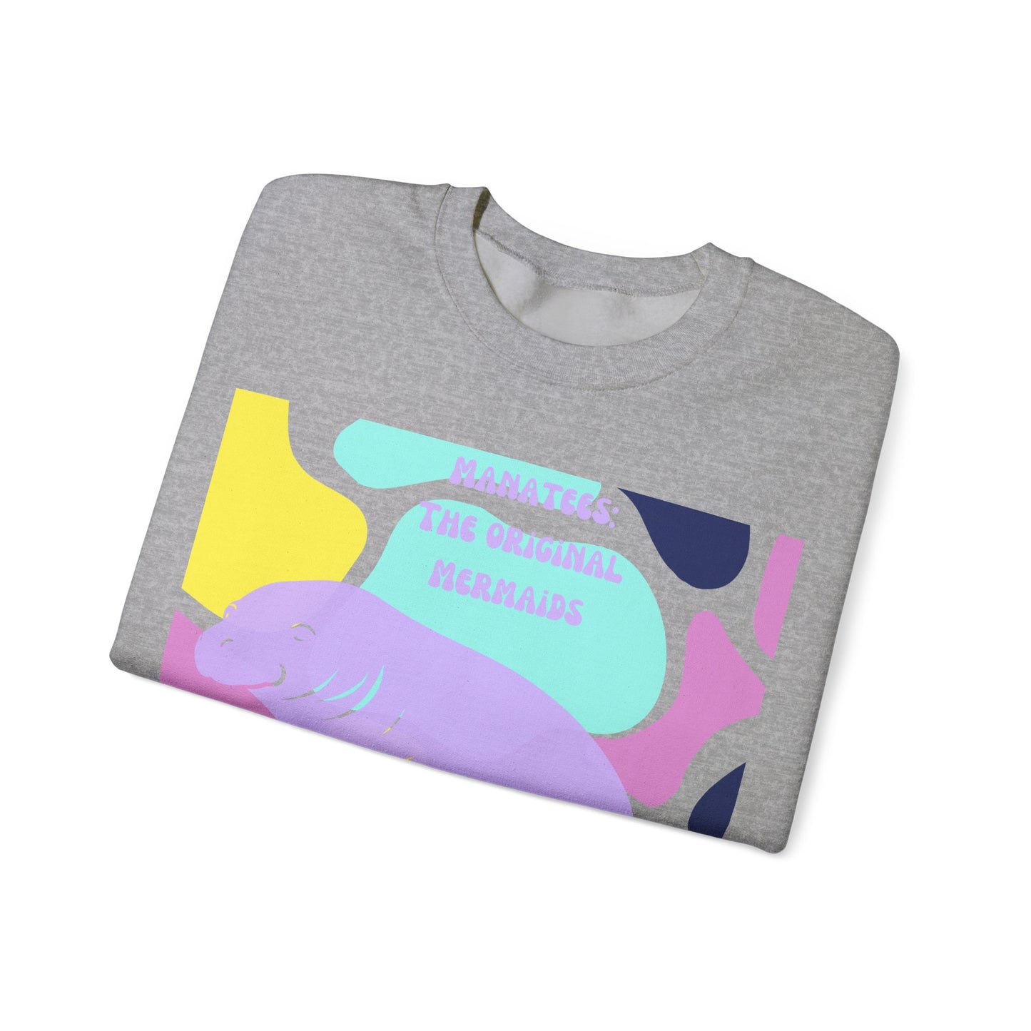 The Original Mermaid Manatee Unisex Heavy Blend™ Crewneck Sweatshirt EU