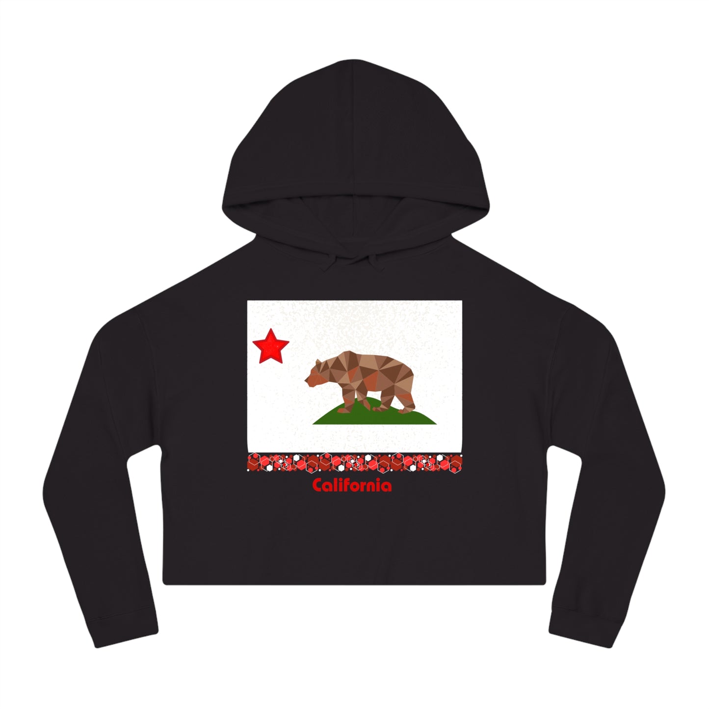 Modern California Women’s Cropped Hooded Sweatshirt