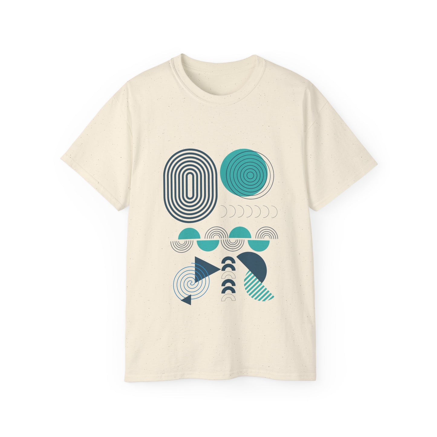 Blue Geometry Illustration Ultra Cotton Tee