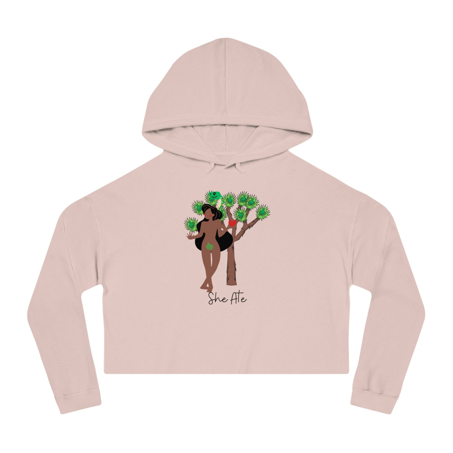 Eve She Ate Crop Hoodie