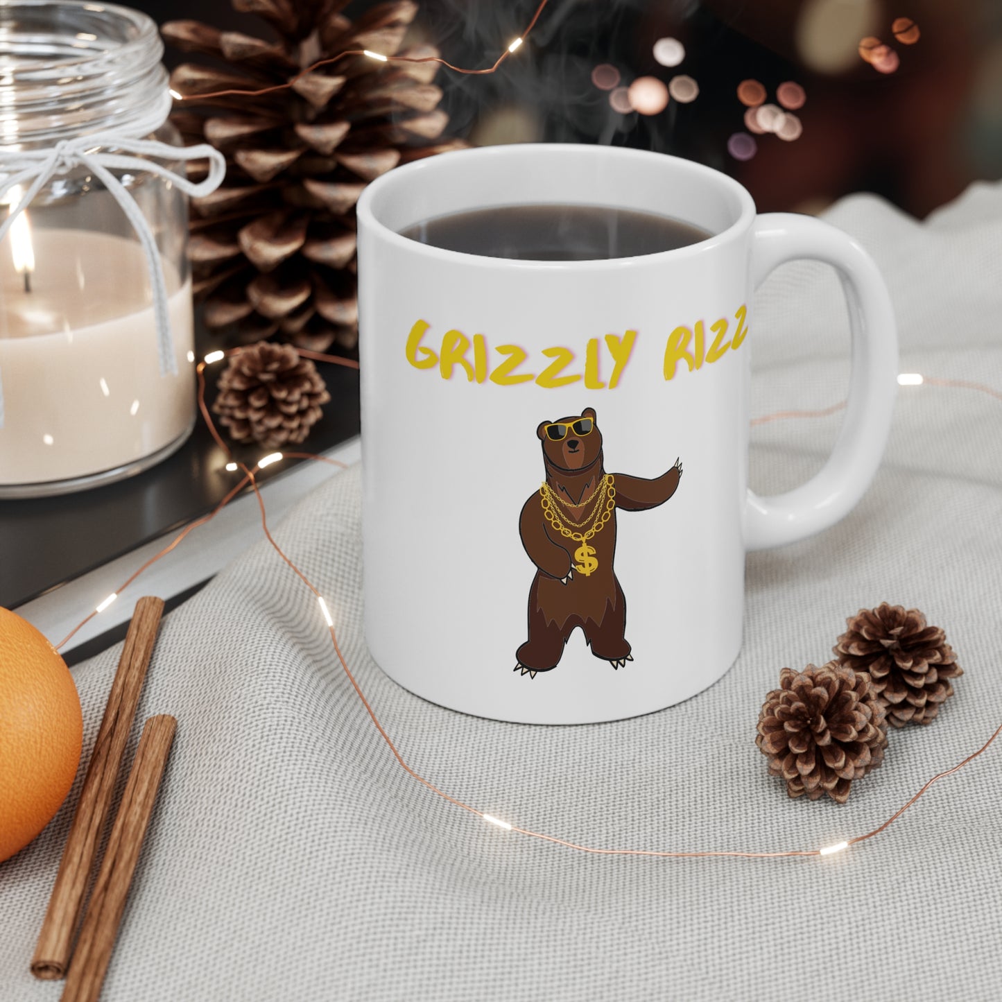 Grizzly Rizz Bear Mug 11oz