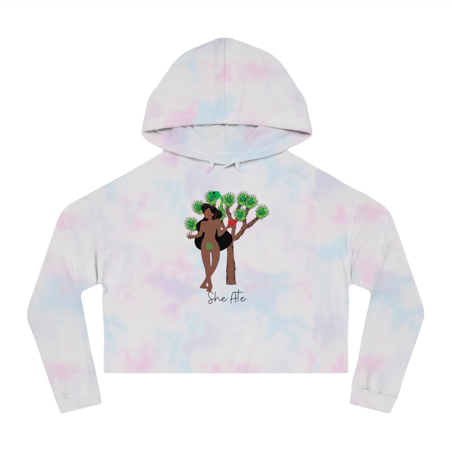 Eve She Ate Crop Hoodie