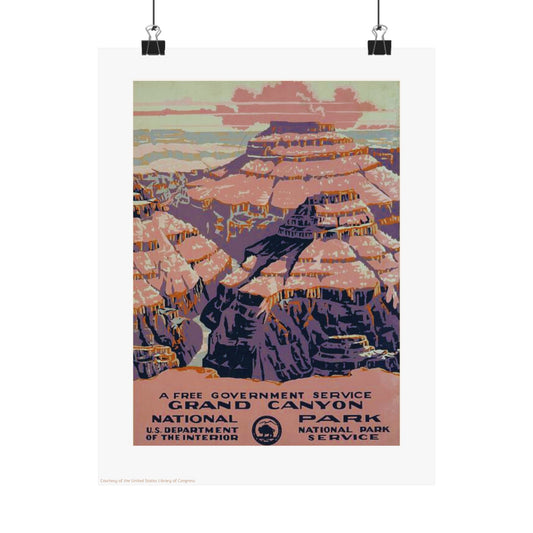 The Grand Canyon Illustration Vertical Poster