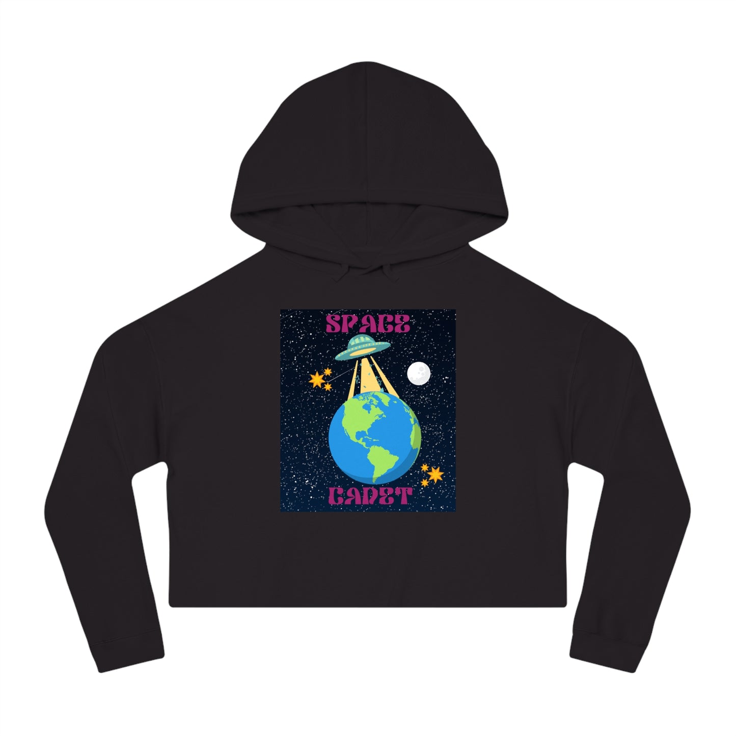 Space Cadet Women’s Cropped Hooded Sweatshirt