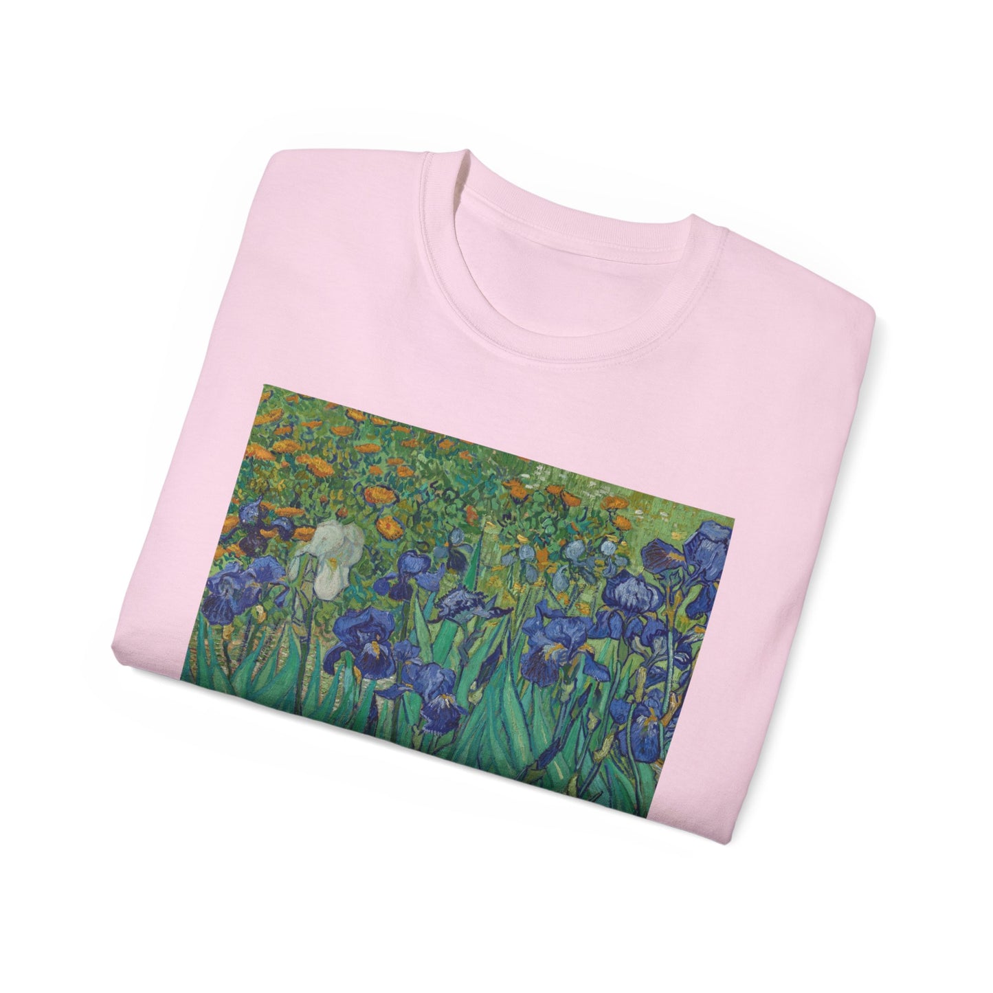 Camiseta unisex de algodón ultrafino con la imagen de los lirios rasgados de Van Gogh, 1889, UE