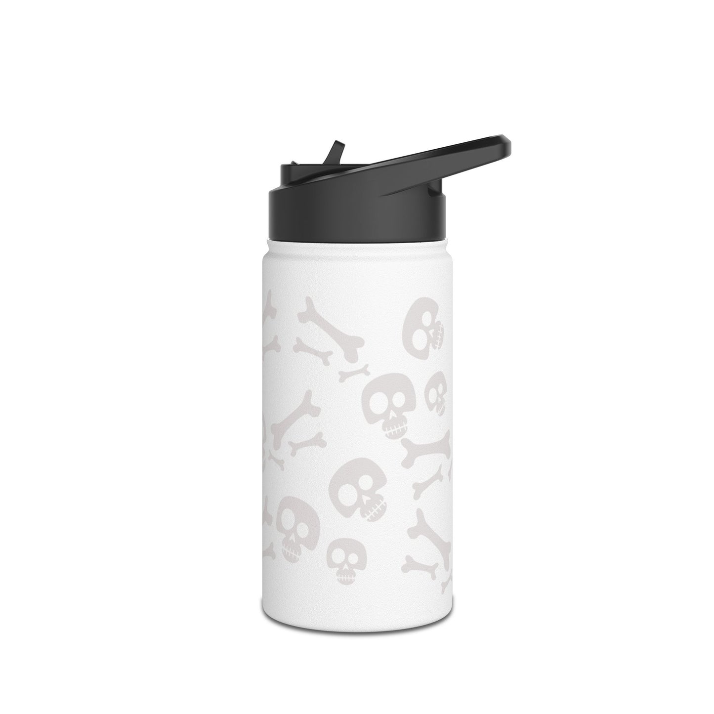 Skull and Bones Stainless Steel Water Bottle, Standard Lid