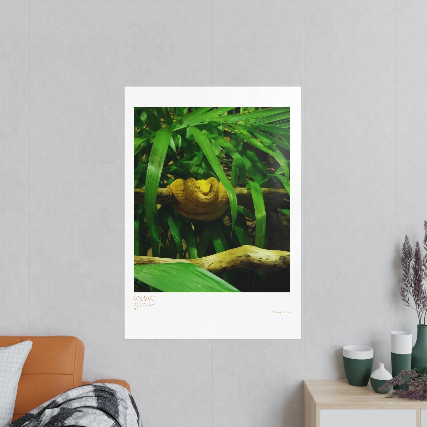 Snake Photograph Vertical Posters EU