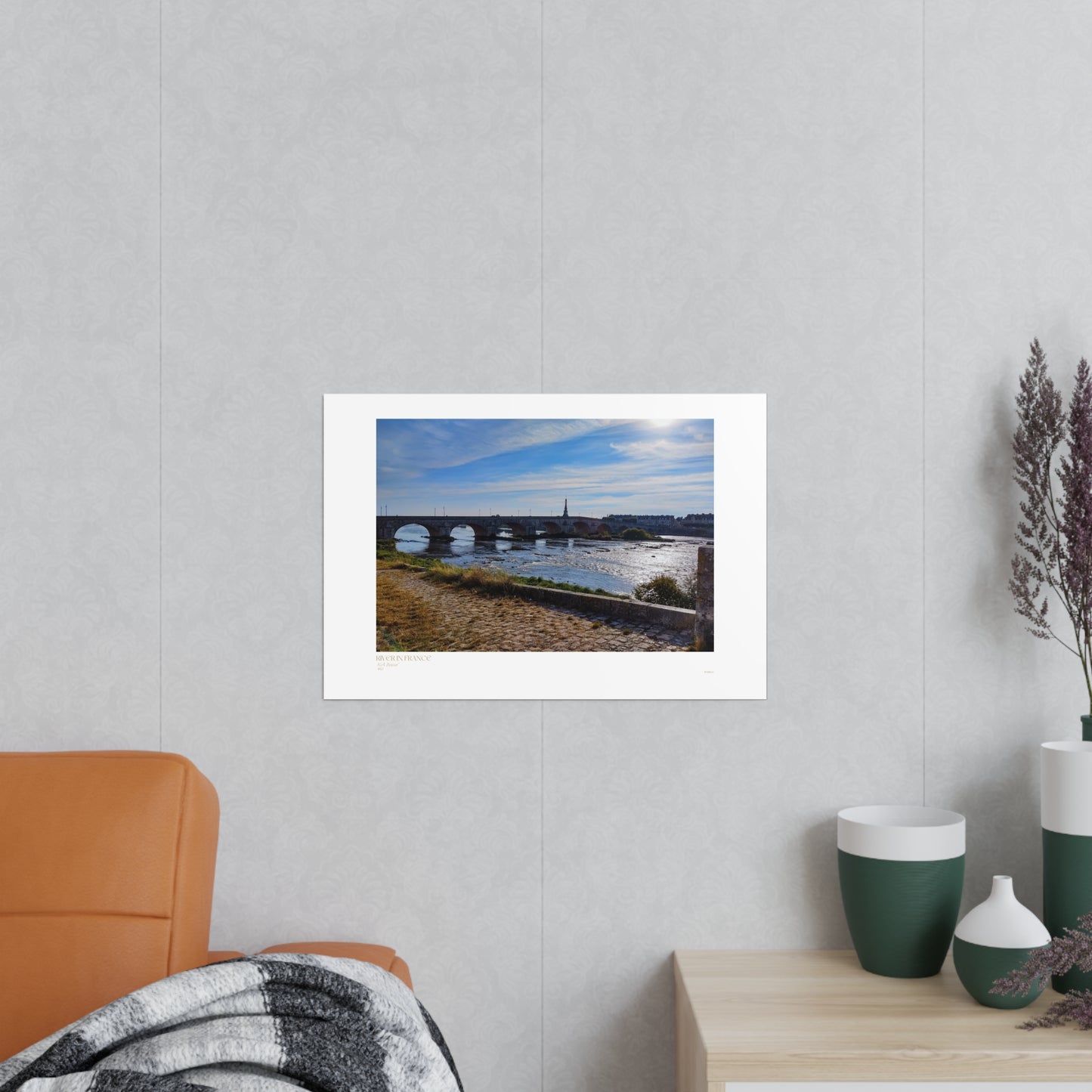 River In France Matte Photograph Horizontal Posters EU