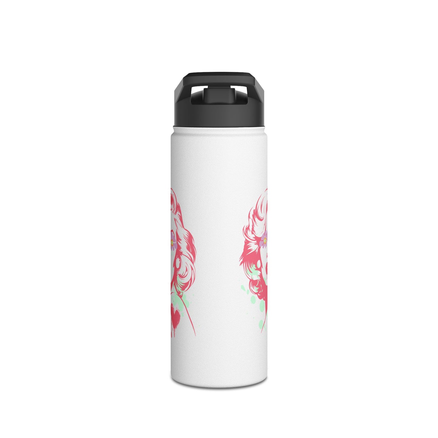 Norma Graffiti  Stainless Steel Water Bottle, Standard Lid