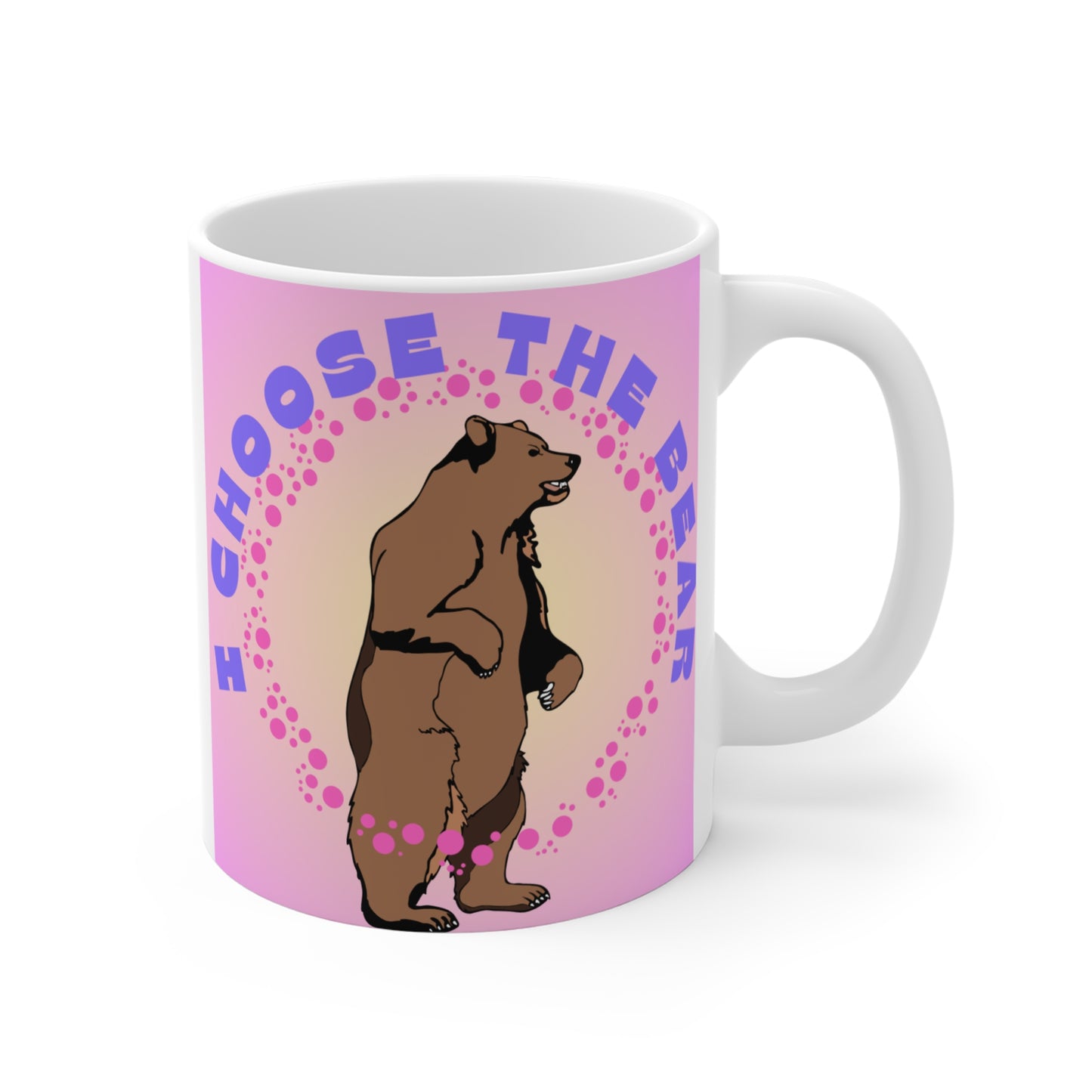 Elige la taza del oso de 11 oz 