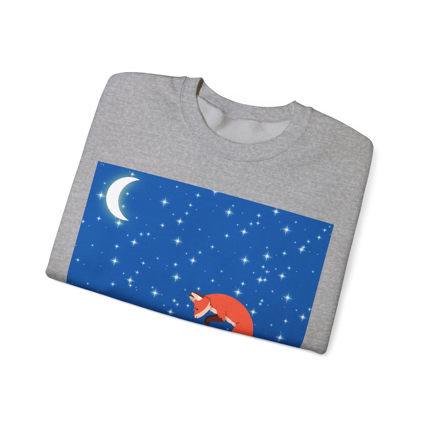 Snow Jumping Fox Unisex Heavy Blend™ Crewneck Sweatshirt EU