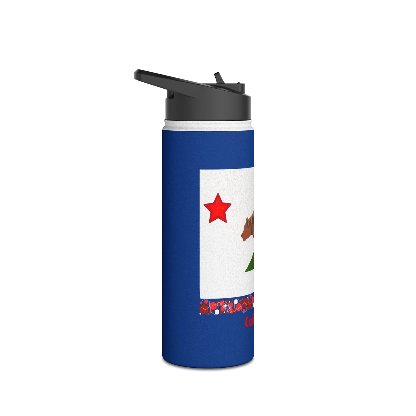 Modern California Stainless Steel Water Bottle, Standard Lid