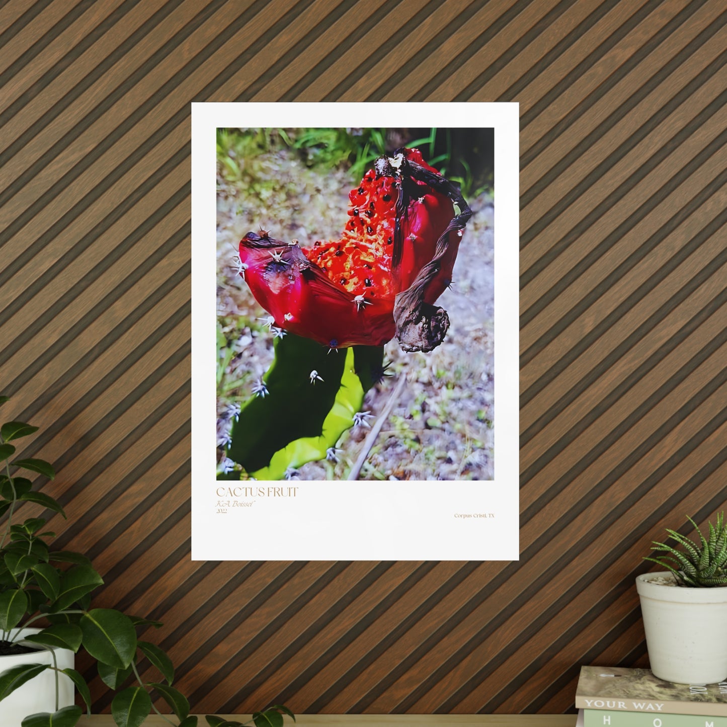 Cactus Fruit Photograph Vertical Posters EU