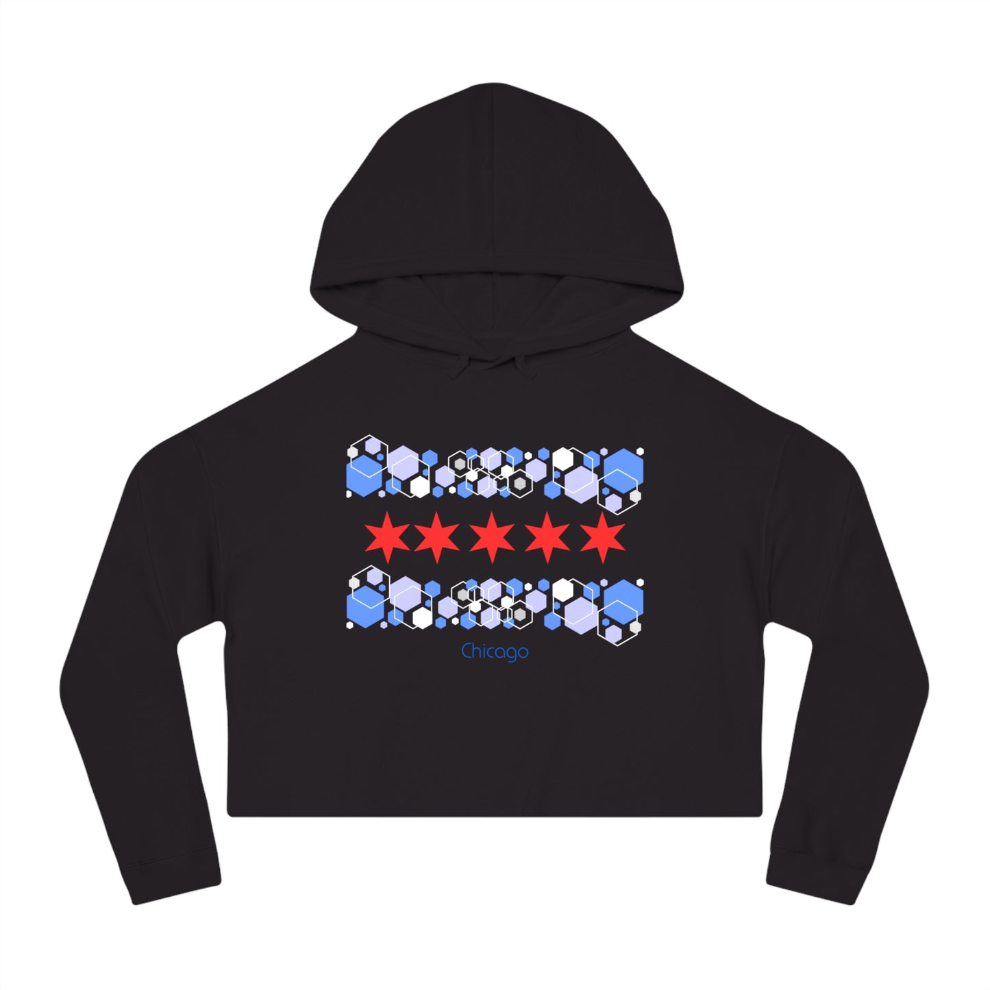 Modern Chicago Women’s Cropped Hooded Sweatshirt