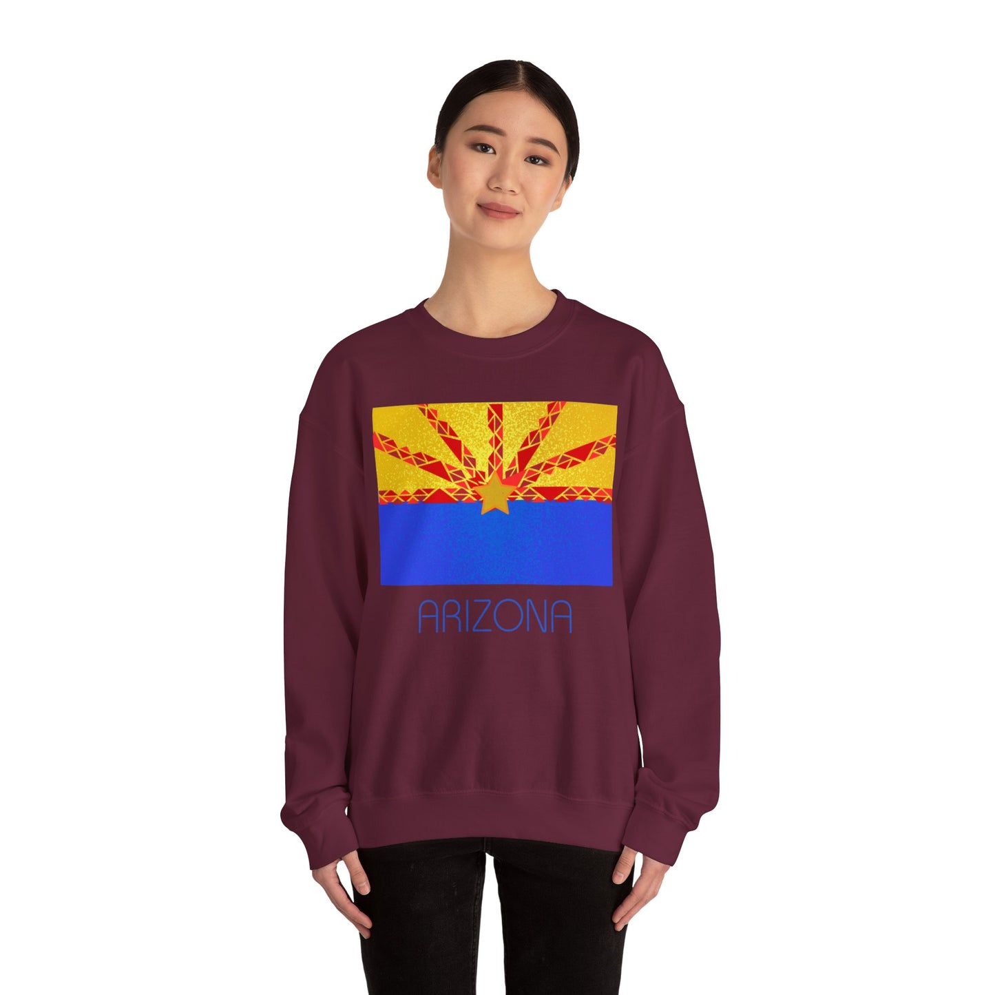 Sudadera unisex con cuello redondo Modern Arizona Heavy Blend™