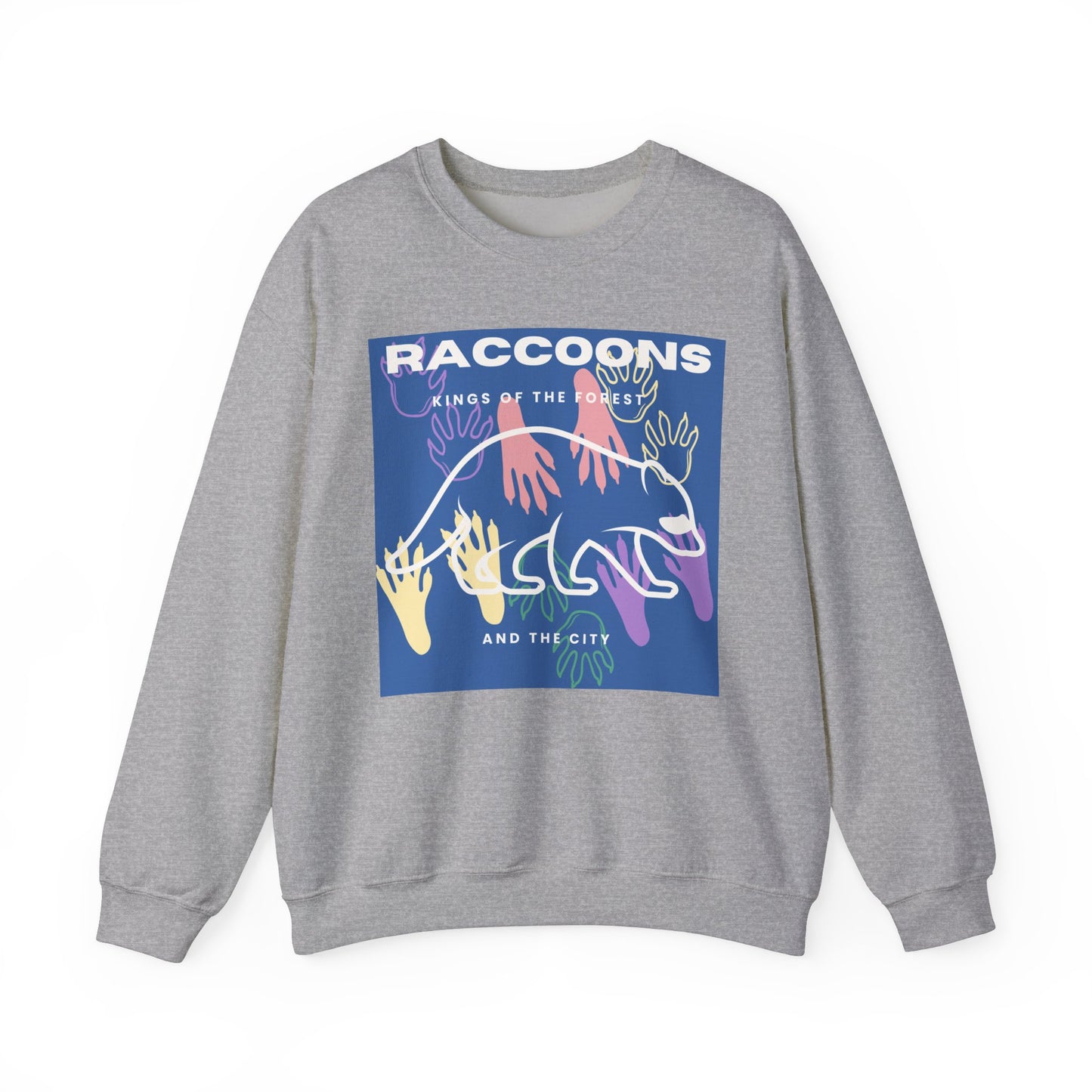 Kings of City Forest Raccoons Unisex Heavy Blend™ Crewneck Sweatshirt