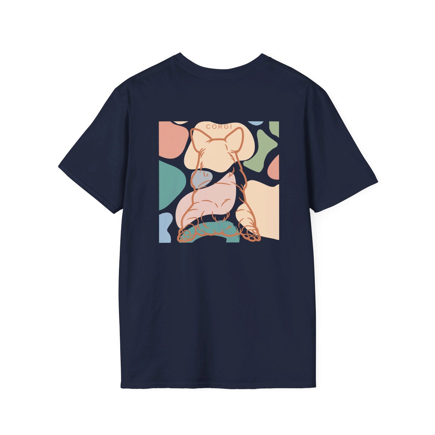 Cute corgi Unisex Softstyle T-Shirt Two Sided