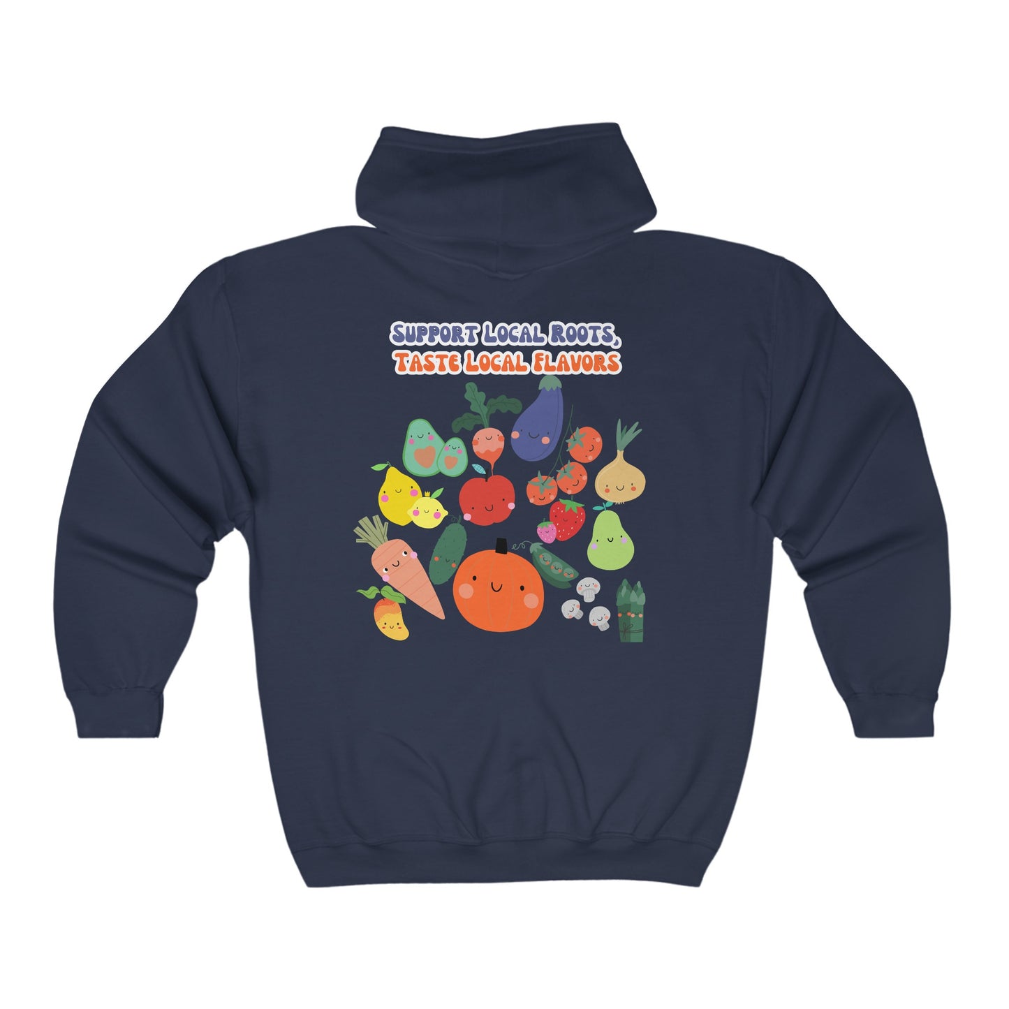 Local Roots, Local Flavors Unisex Heavy Blend™ Full Zip Hooded Sweatshirt