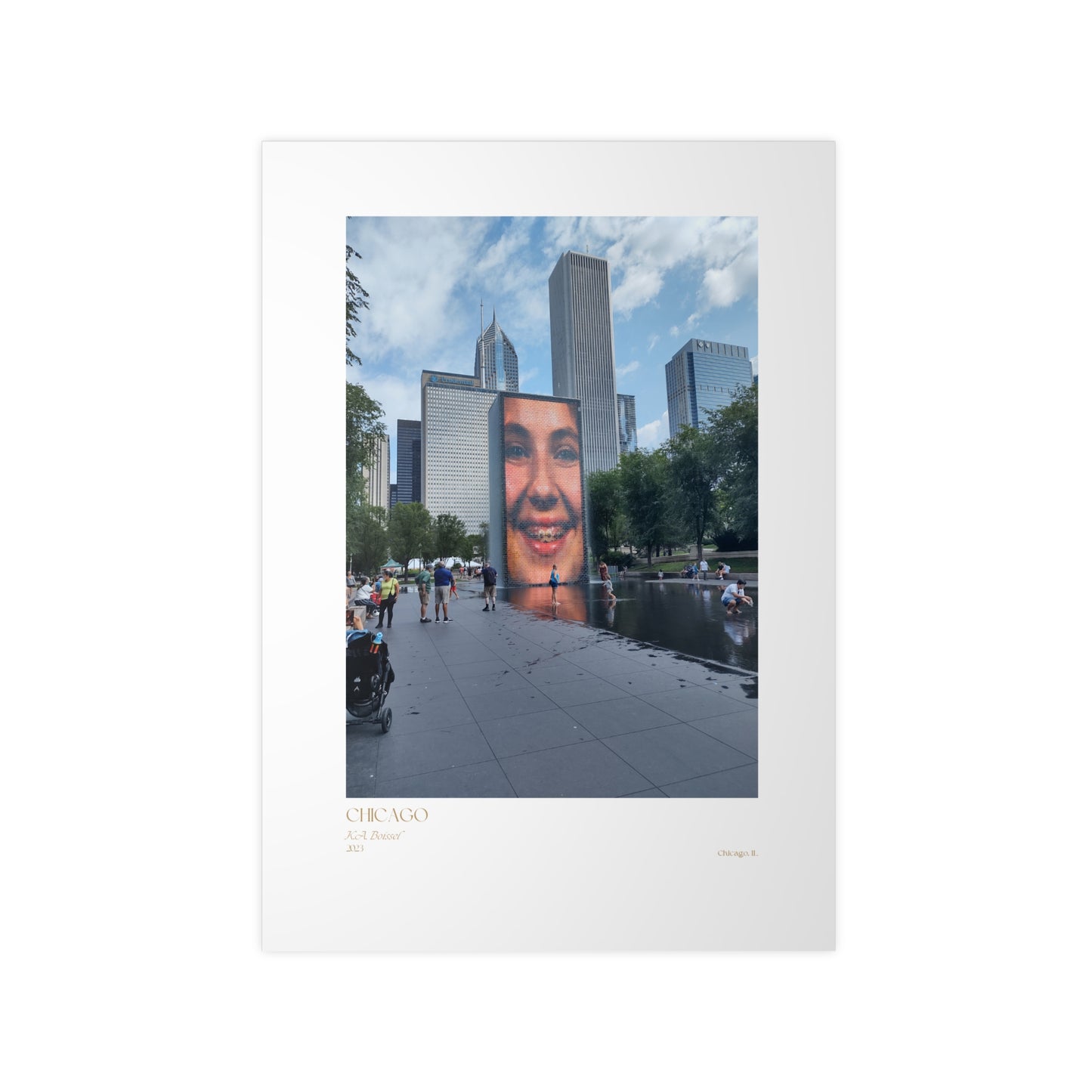 Chicago Two Photograph Vertical Posters EU