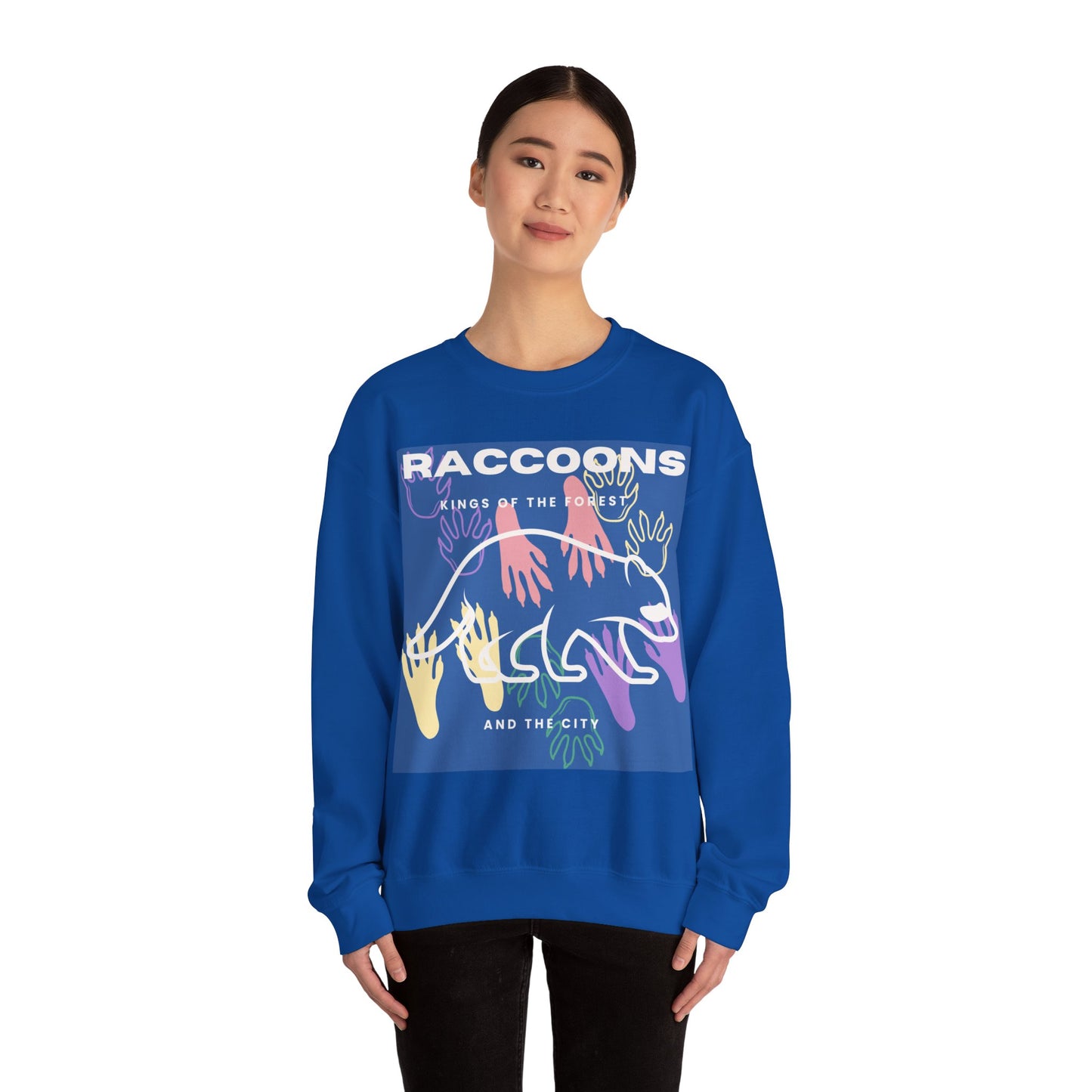 Kings of City Forest Raccoons Unisex Heavy Blend™ Crewneck Sweatshirt EU