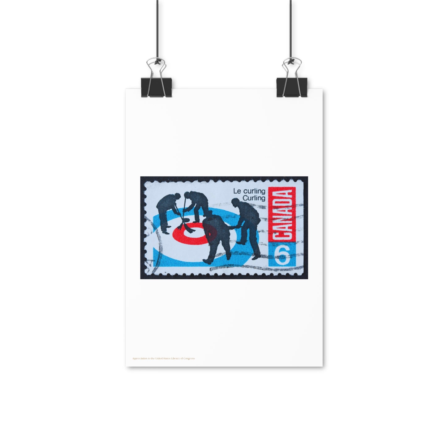 Canada Stamp Illustration Vertical Poster EU