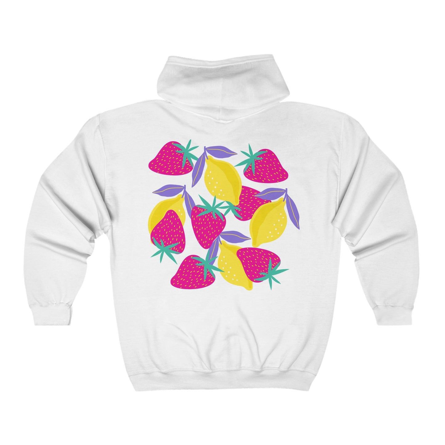 Lemons & Strawberries Unisex Heavy Blend™ Full Zip Hooded Sweatshirt EU