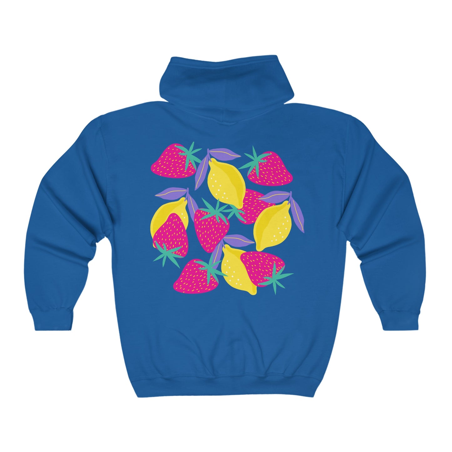 Lemons & Strawberries Unisex Heavy Blend™ Full Zip Hooded Sweatshirt EU