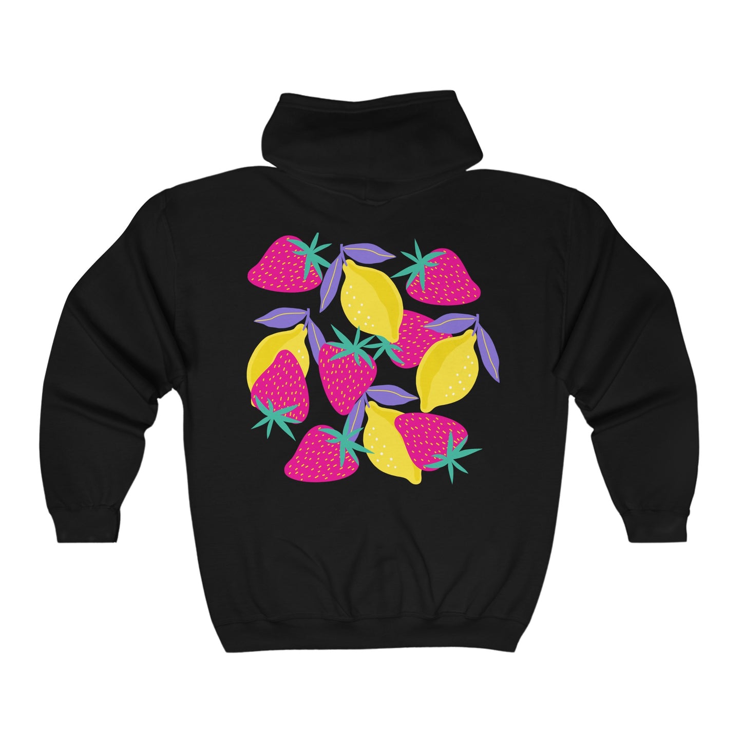 Lemons & Strawberries Unisex Heavy Blend™ Full Zip Hooded Sweatshirt EU