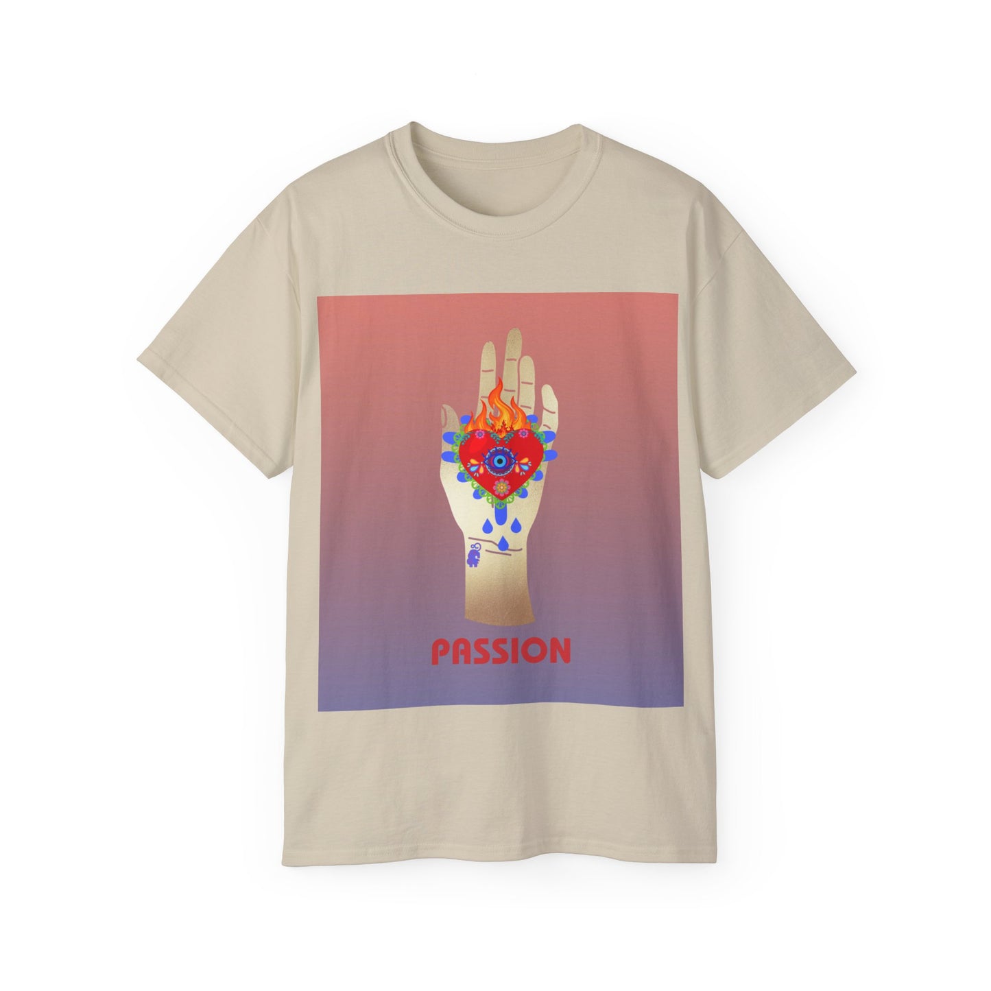 Passions Burning Heart Illustration Ultra Cotton Tee