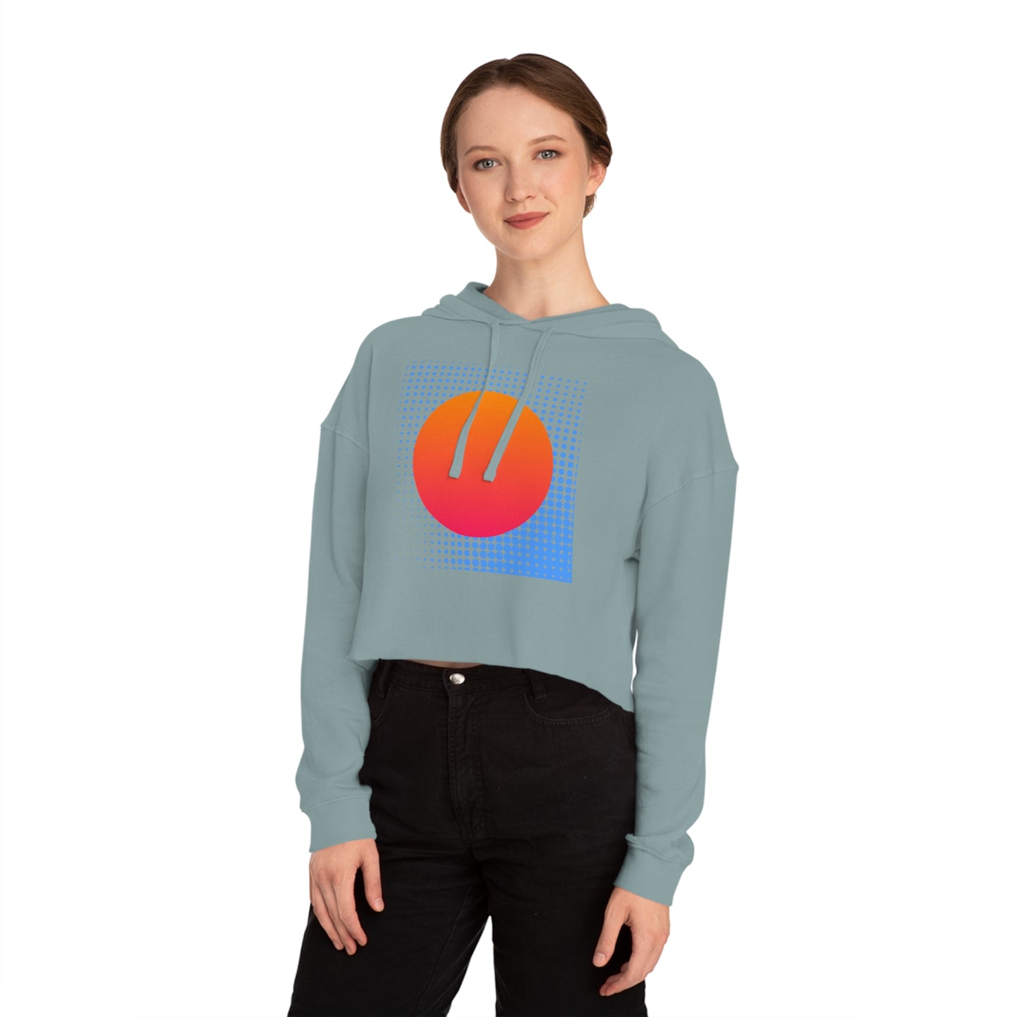 Sudadera corta con capucha para mujer Sun Pop